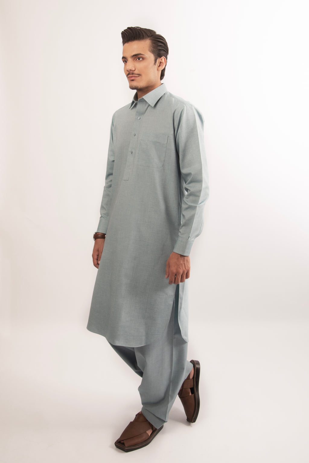 Mint Green Classic Shalwar Kameez