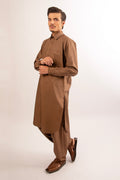 Clay Brown Classic Shalwar Kameez