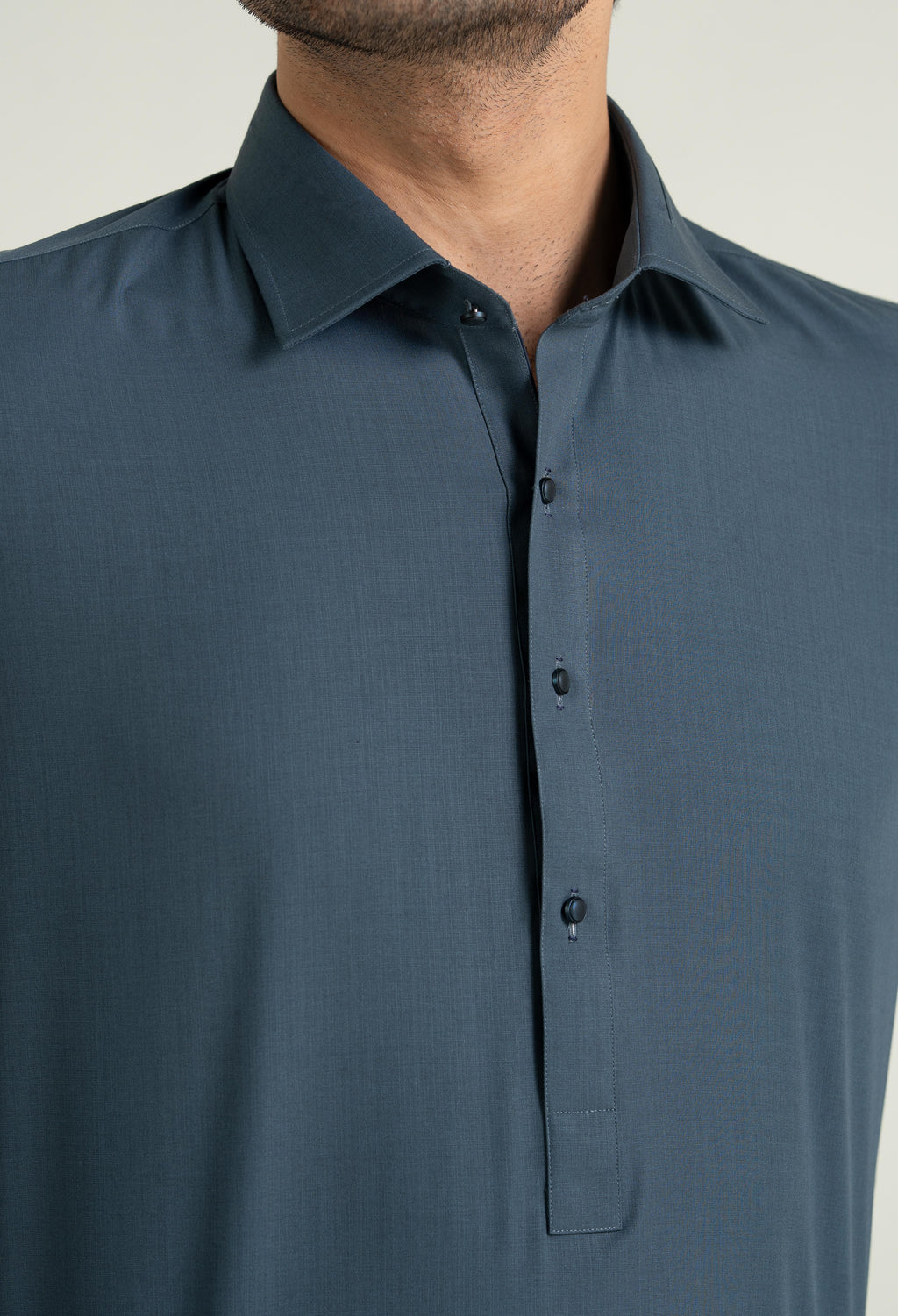 Midnight Blue Blended Shalwar Kameez