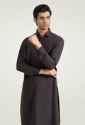 Chocolate Plum Blended Shalwar Kameez