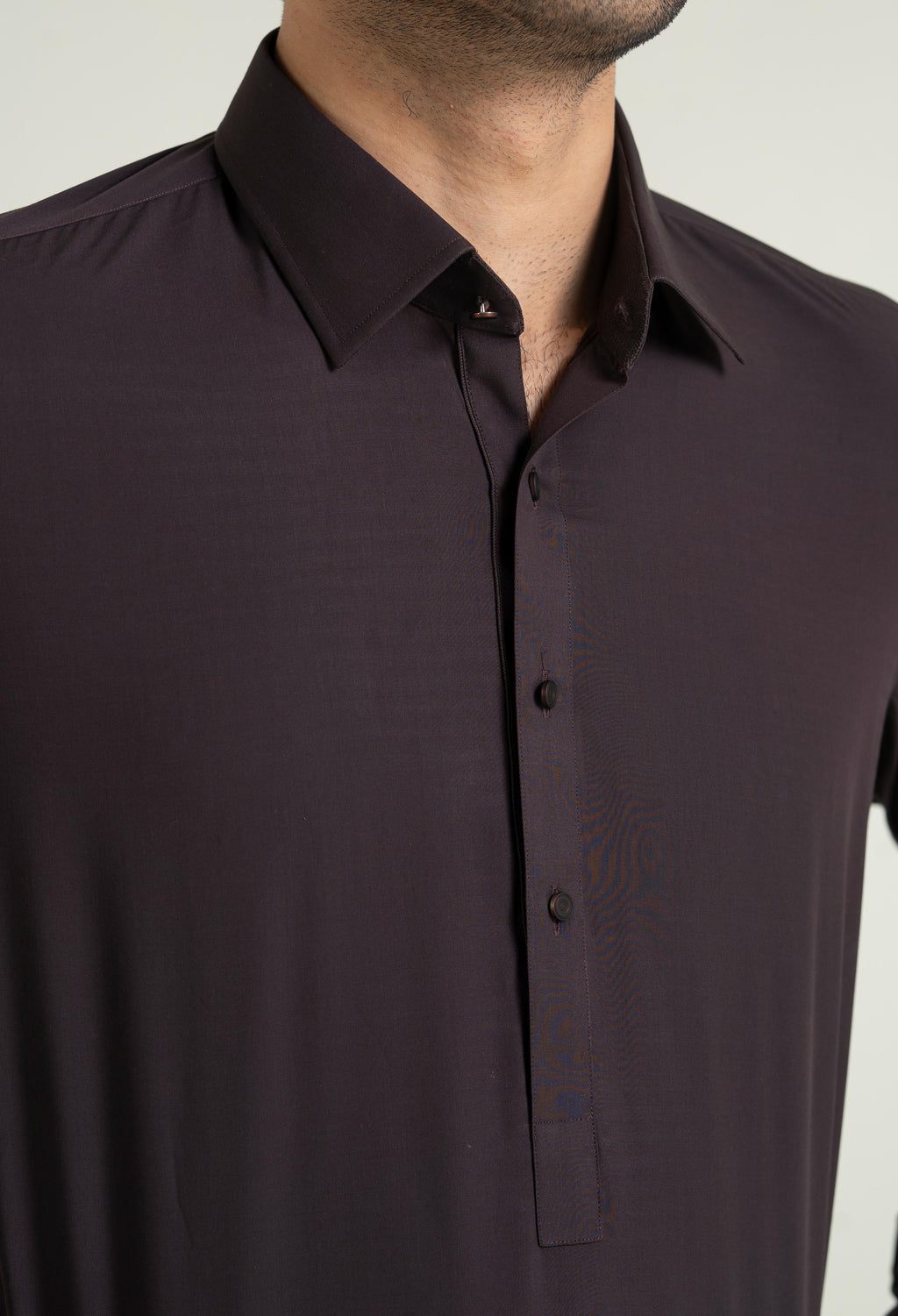 Chocolate Plum Blended Shalwar Kameez