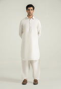 Creamy White Blended Shalwar Kameez