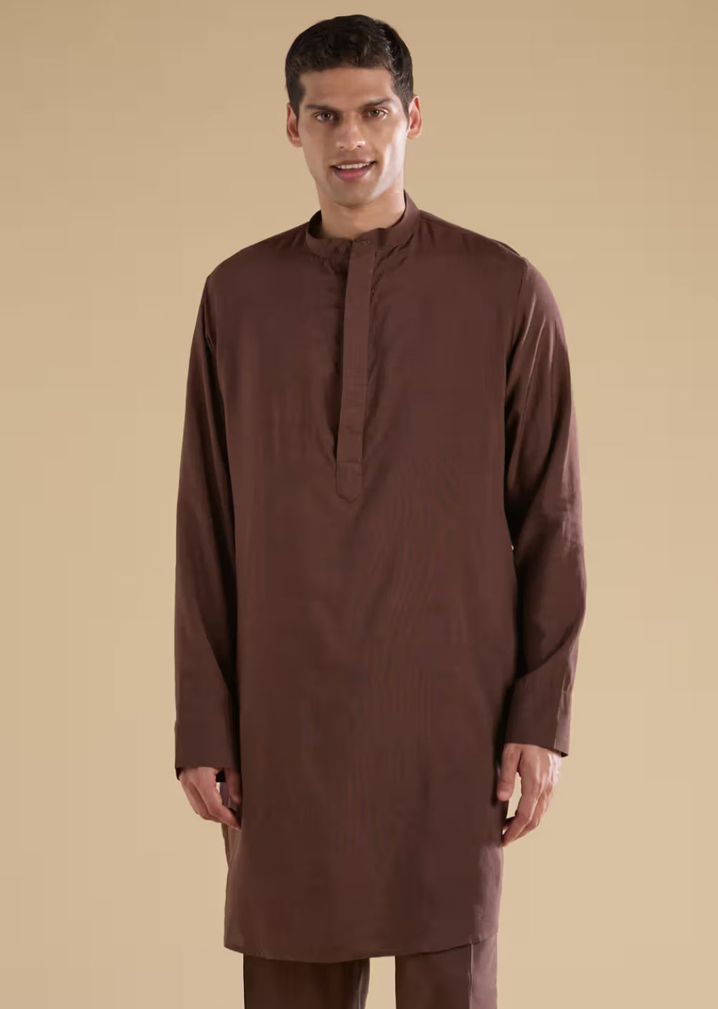 Pale Maroon Kurta Pajama with Back detailed Waist-Coat