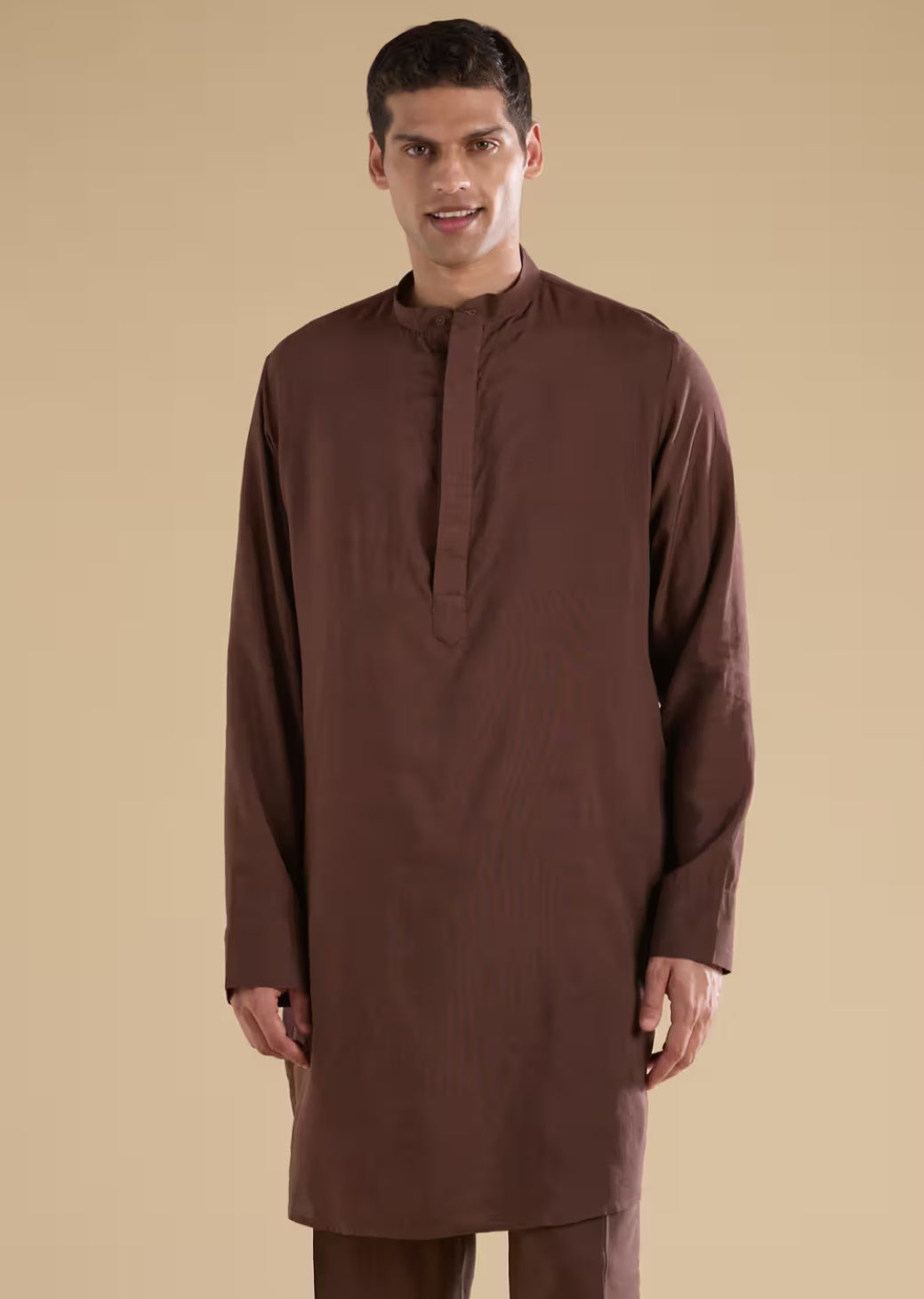 Pale Maroon Kurta Pajama with Back detailed Waist-Coat
